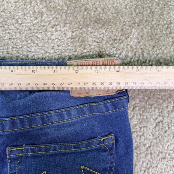 True Religion Geno Relaxed Slim Blue Denim Jeans Boys Size 14 28x28 E569 - Picture 12 of 16